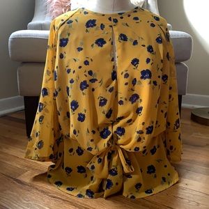 Francesca’s Floral Blouse